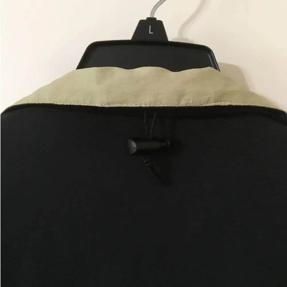 The Bear Trading Co XL Black Tan Windbreaker Bomber Jacket Mar Vista FL Dockside